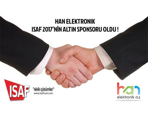 ISAF 2017'nin Altın Sponsoruyuz!