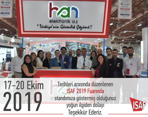 2019 ISAF Fuarını Başarıyla Tamamladık