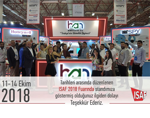 ISAF 2018 Fuarını Başarıyla Tamamladık