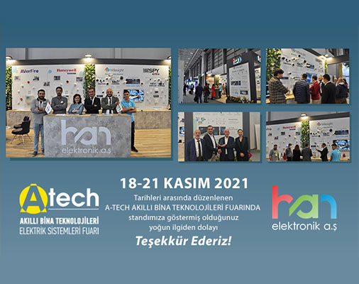 2021 A-TECH AKILLI BİNA TEKNOLOJİLERİ ELEKTRİK SİSTEMLERİ FUARINI BAŞARI İLE TAMAMLADIK